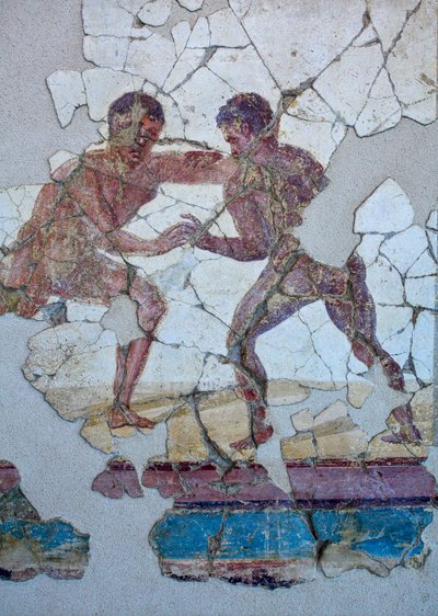 Romersk väggmålning av Gallo-Roman Gallo-Roman