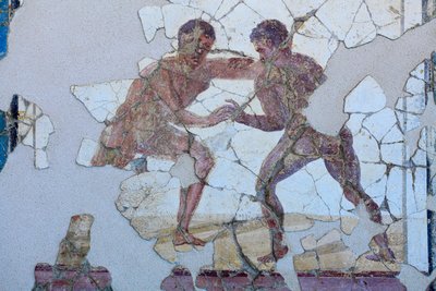 Romersk väggmålning av Gallo-Roman Gallo-Roman