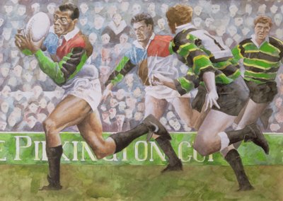 Rugbymatch: Harlequins v Northampton, 1992 (wc) av Gareth Lloyd Ball