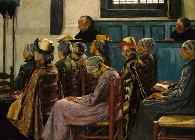 Predikan, 1886. av Gari Melchers
