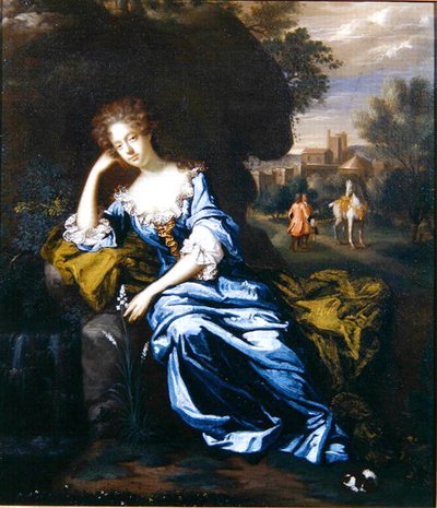 Porträtt av Anne Greville (olja på duk) av Garret Morphey