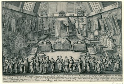Henricus van Soests lotteri i Antwerpen av Gaspar Bouttats