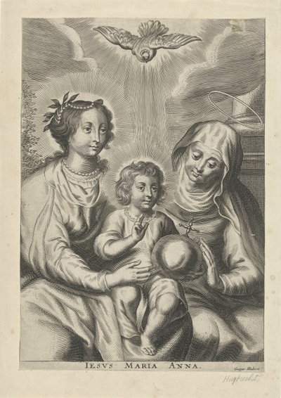 Anna i tre Iesus Maria Anna (titel på objekt) av Gaspar Huybrechts