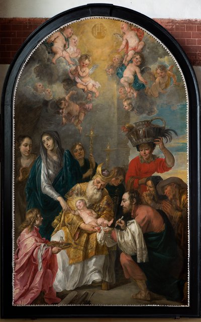 Församlingskyrka (Saint Andrews Parish Church). Interiör. målning. Omskärelse. av Gaspar De Crayer