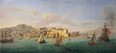 Utsikt över Neapel från havet av Gaspar van Wittel