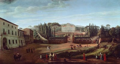 Villa Aldobrandini (olja på duk) av Gaspar van Wittel