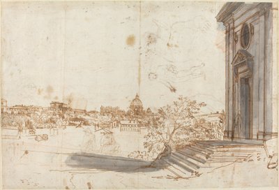 En utsikt över Rom från Santa Maria del Priorato av Gaspar van Wittel