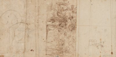 Trädgårdarna i Villa Medici av Gaspar van Wittel