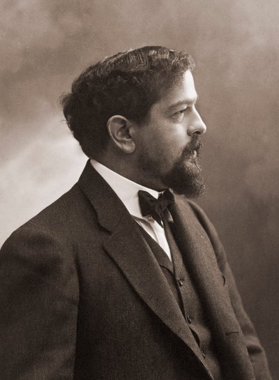 Fransk kompositör (1862-1918) Claude Debussy - Porträtt av den franske kompositören Claude Debussy (1862-1918) 1908 - foto Nadar. av Gaspard Felix Tournachon Nadar