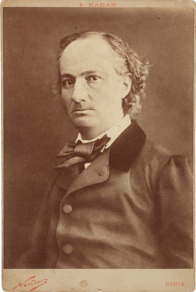 Porträtt av Charles Baudelaire 1821-1867, ca 1855. av Gaspard Félix Nadar