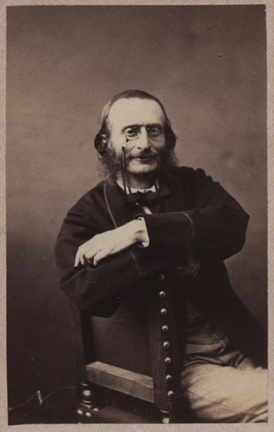 Porträtt av Jacques Offenbach 1819-1880, ca 1860. av Gaspard Félix Nadar