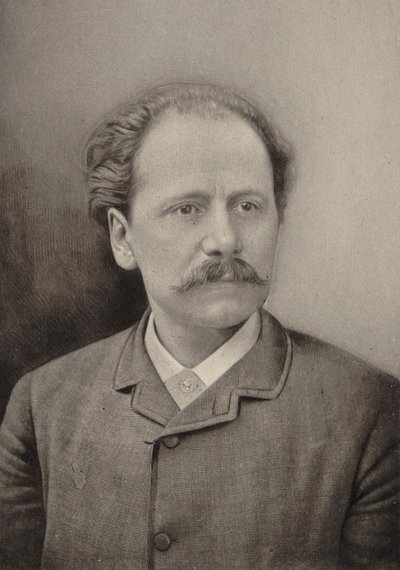 Porträtt av kompositören Jules Massenet 1842-1912, 1890. av Gaspard Félix Nadar