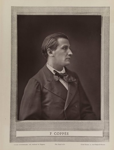 Porträtt av poeten François Coppée 1842-1908, ca. 1875. av Gaspard Félix Nadar
