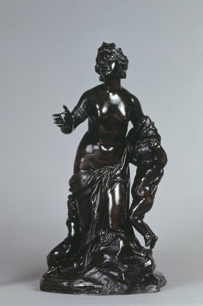 Latona och hennes barn, Apollo och Diana, ca 1671 (brons med lackerad patina) av Gaspard Marsy