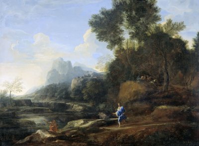 Italienskt landskap av Gaspard Poussin Dughet