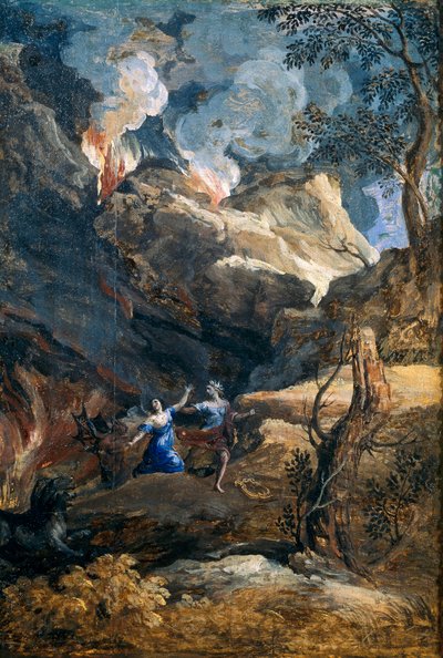 Orfeus och Eurydike av Gaspard Poussin Dughet