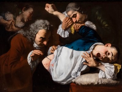 Operationen, cirka 1753/54 (Olja på duk) av Gaspare Traversi