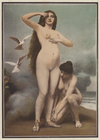 Venus (färg litho) av Gaston Casimir Saint-Pierre