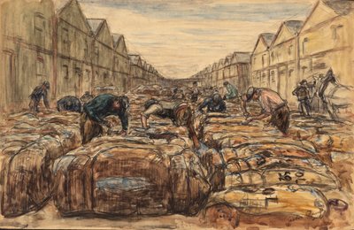 Bomullen hamnar. Le Havres hamn. av Gaston Prunier