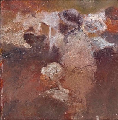 Skiss av figurer i Bretagne av Gaston de la Touche