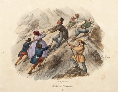 Klättringen till Vesuvius av Gatti and Dura