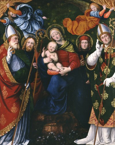 Madonna, barn och heliga, 1516 (panel) av Gaudenzio Ferrari