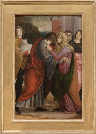 Möte vid Golden Gate, 1508-09 av Gaudenzio Ferrari