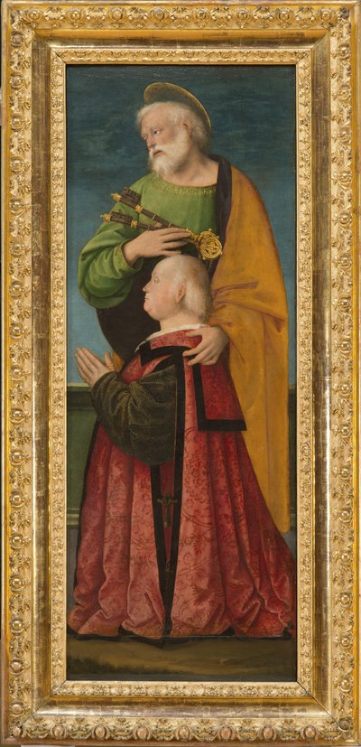 St Peter och en donator, c.1517-18 av Gaudenzio Ferrari