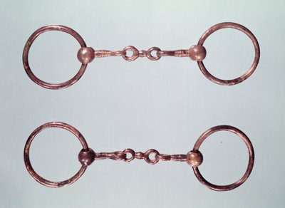 Hästbett, från La Gorge-Meillet, Tene I (c.475-0 f.Kr.) (brons) av Gaulish