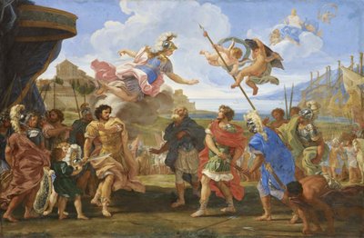 Bråket mellan Agamemnon och Akilles, ca. 1695. av Gaulli