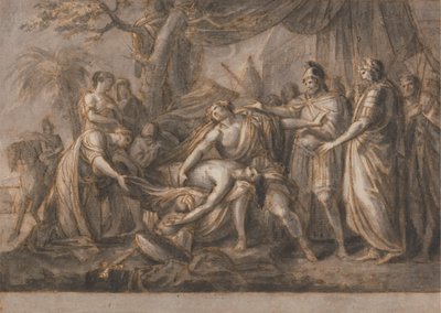 Achilles beklagar Patroklos död av Gavin Hamilton