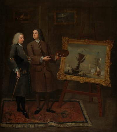 Thomas Walker och Peter Monamy av Gawen Hamilton