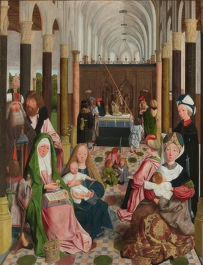Det heliga släktskapet. Omkring 1495 av Geertgen Tot sint Jans