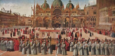 Procession på Markusplatsen av Gentile Bellini