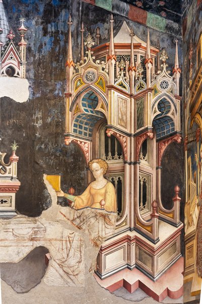 Hall of Liberal Arts and Planets av Gentile da Fabriano