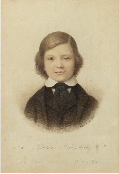 Anton Rubinstein 1829-1894, 12 år gammal, 1841 av Geoffroy Alphonse Chocarne