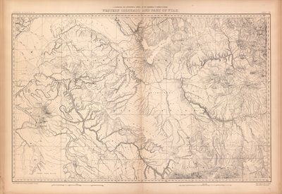 Geologisk och geografisk atlas över Colorado och delar av angränsande territorium, av Geological And Geographical Survey Of The Territories