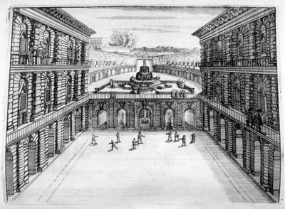 Slotts- och trädgårdsdesign, 1664 av Georg Andreas Bockler