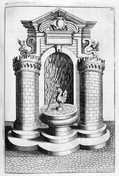Fontändesign, 1664 av Georg Andreas Bockler