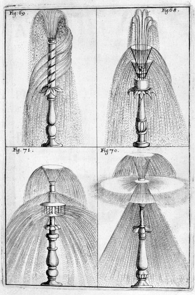 Dekorativ fontändesign, 1664 av Georg Andreas Bockler