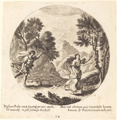 Apollo och Daphne av Georg Andreas Wolfgang the Elder