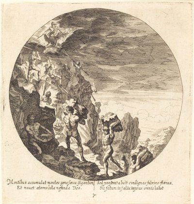 Jättar stött bort av Jove av Georg Andreas Wolfgang the Elder