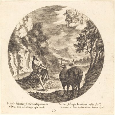 Jupiter ändrar Io till en ko av Georg Andreas Wolfgang the Elder