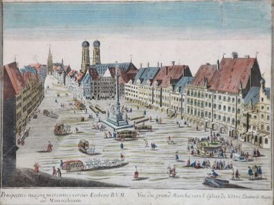 Peep-box bild München Marienplatz Z av Georg Balthasar Probst