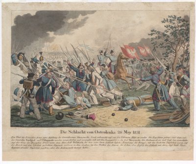 Slaget vid Ostroleka den 26 maj 1831 av Georg Benedikt Wunder