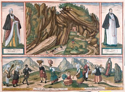 Adrianos Sierra of Biscaia, Gascona, Spanien - i "Civitates Orbis Terrarum" av Georg Braun, Köln 1617 av Georg Braun