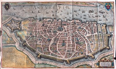 Anversa, Belgien - i "Civitates Orbis Terrarum" av Georg Braun, Köln 1617 av Georg Braun