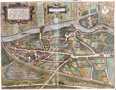 Bardowick, Tyskland - i "Civitates Orbis Terrarum" av Georg Braun, Köln 1617 av Georg Braun