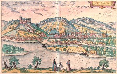 Bratislava, Slovakien - i "Civitates Orbis Terrarum" av Georg Braun, Köln 1617 av Georg Braun