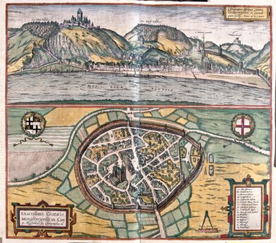 Cochem, Tyskland - i "Civitates Orbis Terrarum" av Georg Braun, Köln 1617 av Georg Braun
